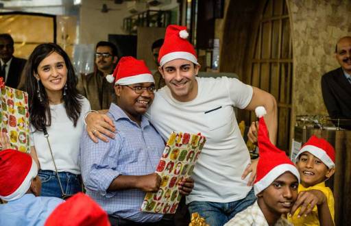Gautam and Pankhuri celebrate Christmas with NGO kids  