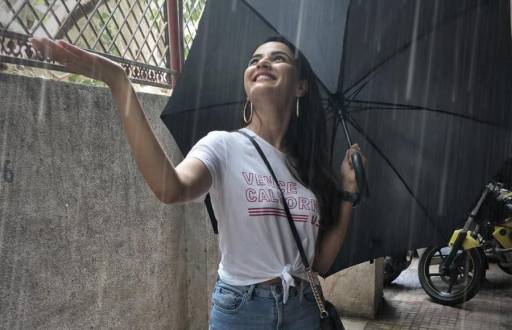 In Pics:  TV actresses enjoy monsoon  