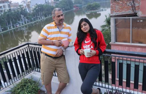 TV Actors Shweta Tiwari and Varun Badola shoots in Delhi for Mere Dad Ki Dulhan