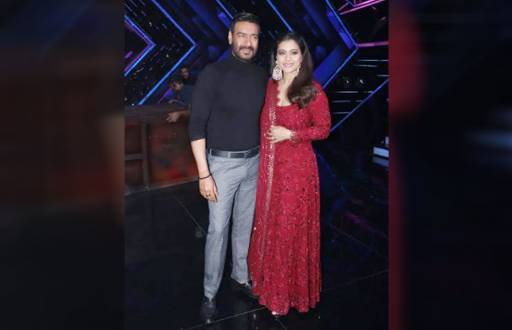 Ajay Devgn and Kajol on the sets of Dance Plus 5 