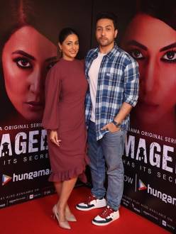Launch of Damaged starring Hina Khan and Adhyayan Suman