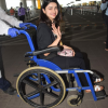 Prachi Desai spotted on a wheelchair at the airport, the actress was seen  with a bright smile even though she had a injury, SEE PIC