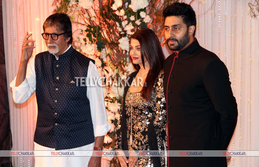 Amitabh Bachchan with Aishwarya and Abhishek