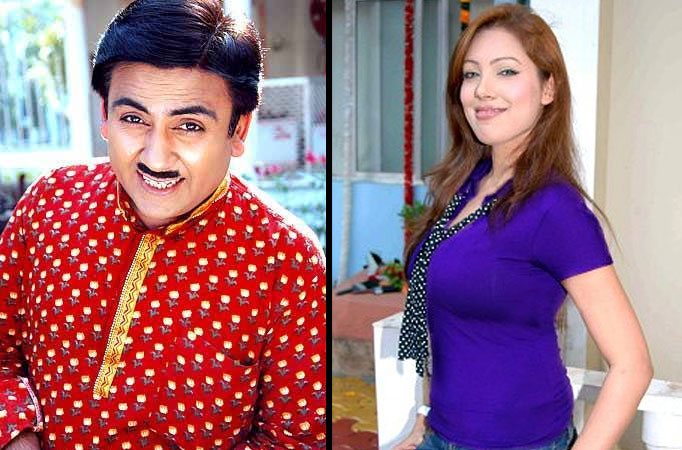 (Dilip Joshi) flirting with Babita (Munmun Dutta) in SAB TV’s Taarak Mehta Ka...