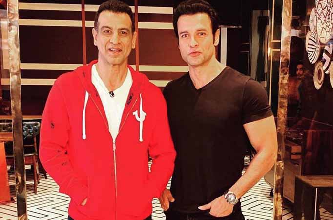 Brothers Ronit and Rohit Roy shoot for THIS show 