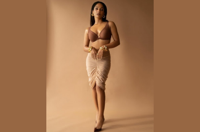 Masaba Gupta oozes oomph in brown attire Masaba Gupta