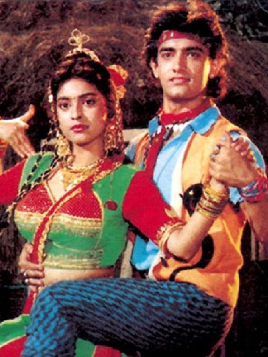 Aamir Khan and Juhi Chawla