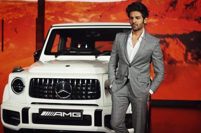 Kartik Aaryan unveils the new Mercedes Amg G63 SUV in the Capital Kartik Aaryan