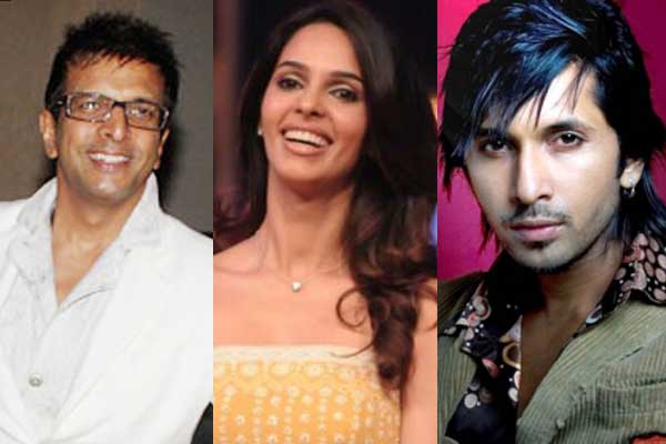Javed Jaffery, Mallika Sherawat and Terence Lewis Javed Jaffery, Mallika Sherawat and Terence Lewis