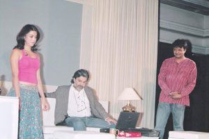 Nisha Sareen, Vikram Kapadia and Siddharth Kannan in Birdsong