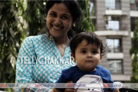 Asmita Sharma with her son Asmita Sharma with her son