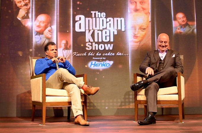 Raj Naik (CEO, Colors) and Anupam Kher Raj Naik (CEO, Colors) and Anupam Kher
