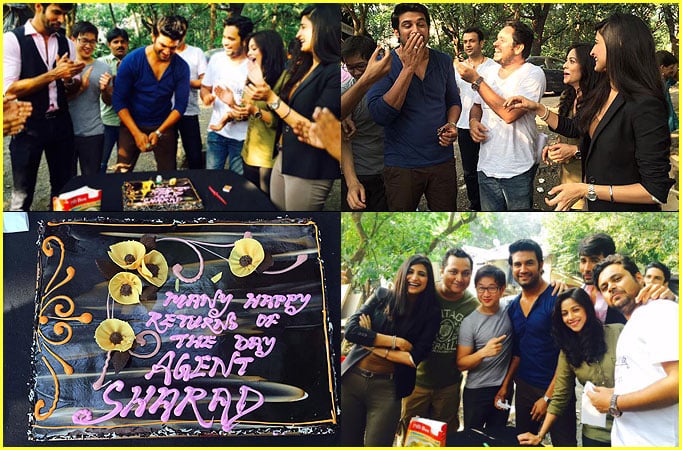 Sharad Kelkar celebrates birthday with team Agent Raghav Sharad Kelkar celebrates birthday with team Agent Raghav
