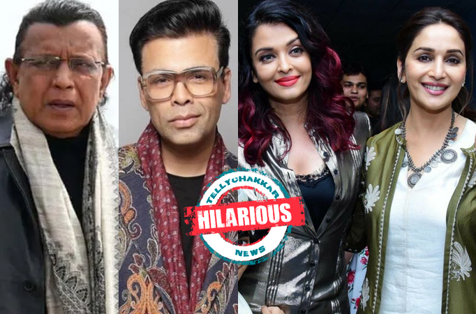 Hilarious! Mithun Chakraborty and Karan Johar turn Aishwarya Rai and Madhuri Dixit on the sets of Hunarbaaz Hilarious! Mithun Chakraborty and Karan Johar turn Aishwarya Rai and Madhuri Dixit on the sets of Hunarbaaz