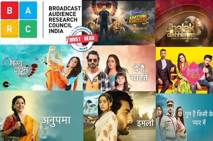 Must Read! Khatron Ke Khiladi- out of TOP 10 shows; Jhalak Dikhhla Jaa- didn’t have a good opening rating; Kundlai Bhagya and Bhagya Lakshmi- see a huge jump in TRP ratings; Anupama- tops the list followed by GHKKPM, YHC, Imlie and YRKKH Must Read! Khatron Ke Khiladi- out of TOP 10 shows; Jhalak Dikhhla Jaa- didn’t have a good opening rating; Kundlai Bhagya and