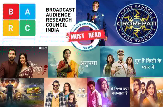 Must Read! Bhagya Laxmi sees a huge jump in TRP ratings, Khatron Ke Khiladi sees a huge drop in ratings; Kaun Banega Crorepati enters the top 20 shows; Anupamaa tops the list followed by GHKKPM, YHC YRKKH and Imlie Must Read! Bhagya Laxmi sees a huge jump in TRP ratings, Khatron Ke Khiladi sees a huge drop in ratings; Kaun Banega Crorepati e
