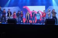 Bappi Lahiri performing with TOP 10 Indian Idol Contestants