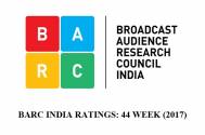 BARC India Ratings: 44 Week (2017)