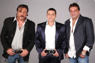 Jackie Shroff , Salman Khan and Sanjay Dutt