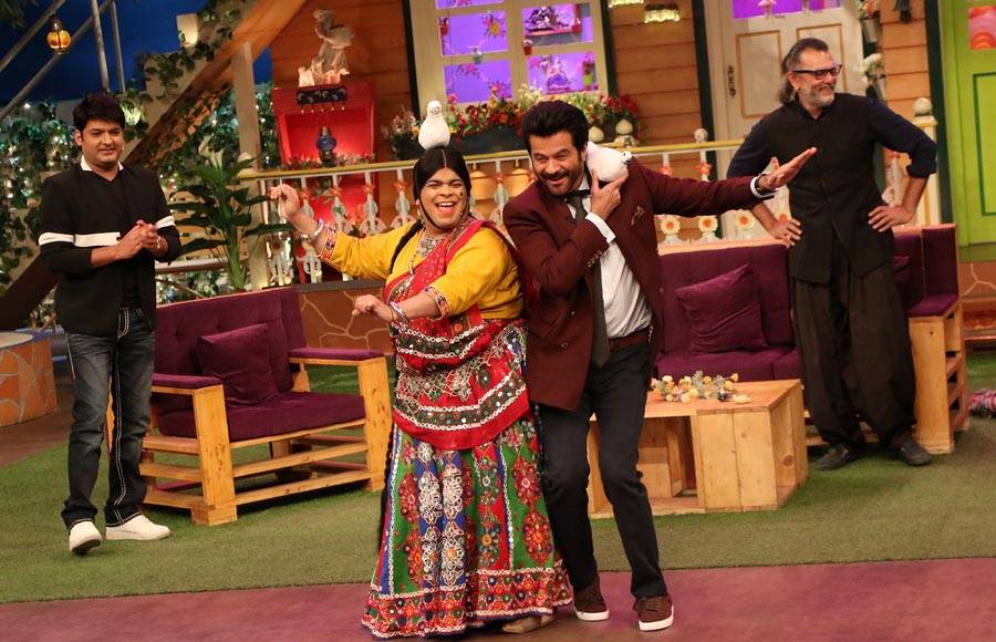 Mirzya cast and Anil Kapoor in The Kapil Sharma Show