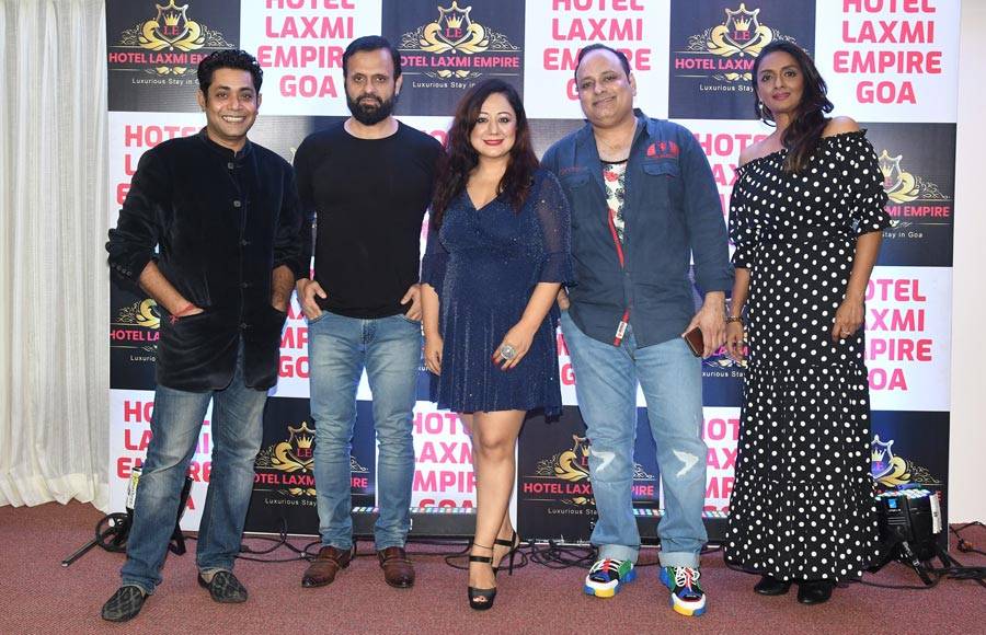 Celebrities at the unveling of Laxmi Empire in Goa